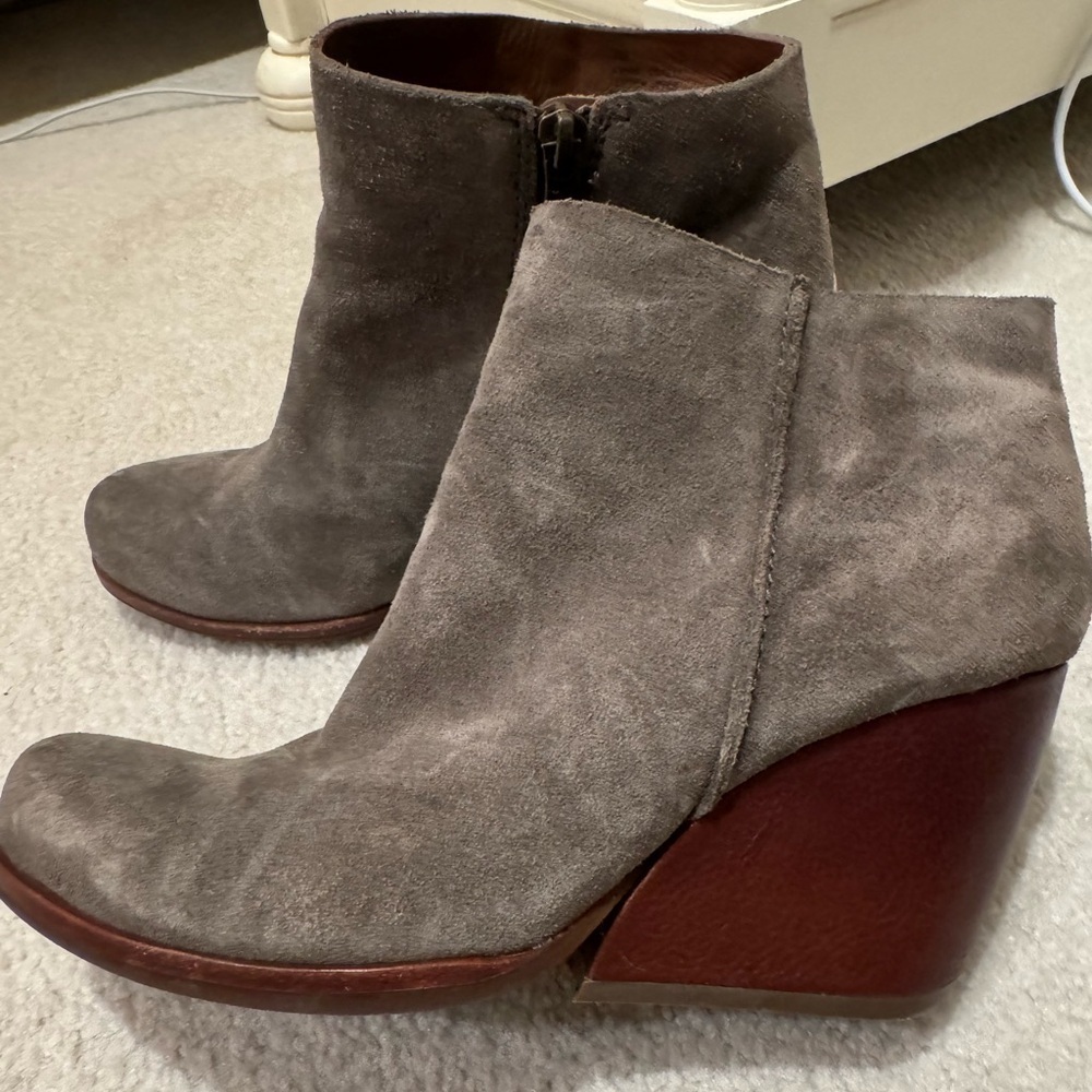 Booties stacked cool heel detail 7.